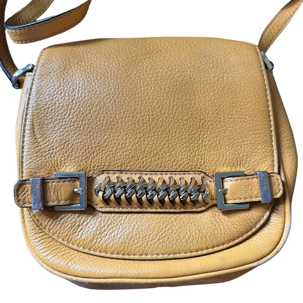 DIANE VON FURSTENBERG Iggy Saddle‎ Bag Mustard